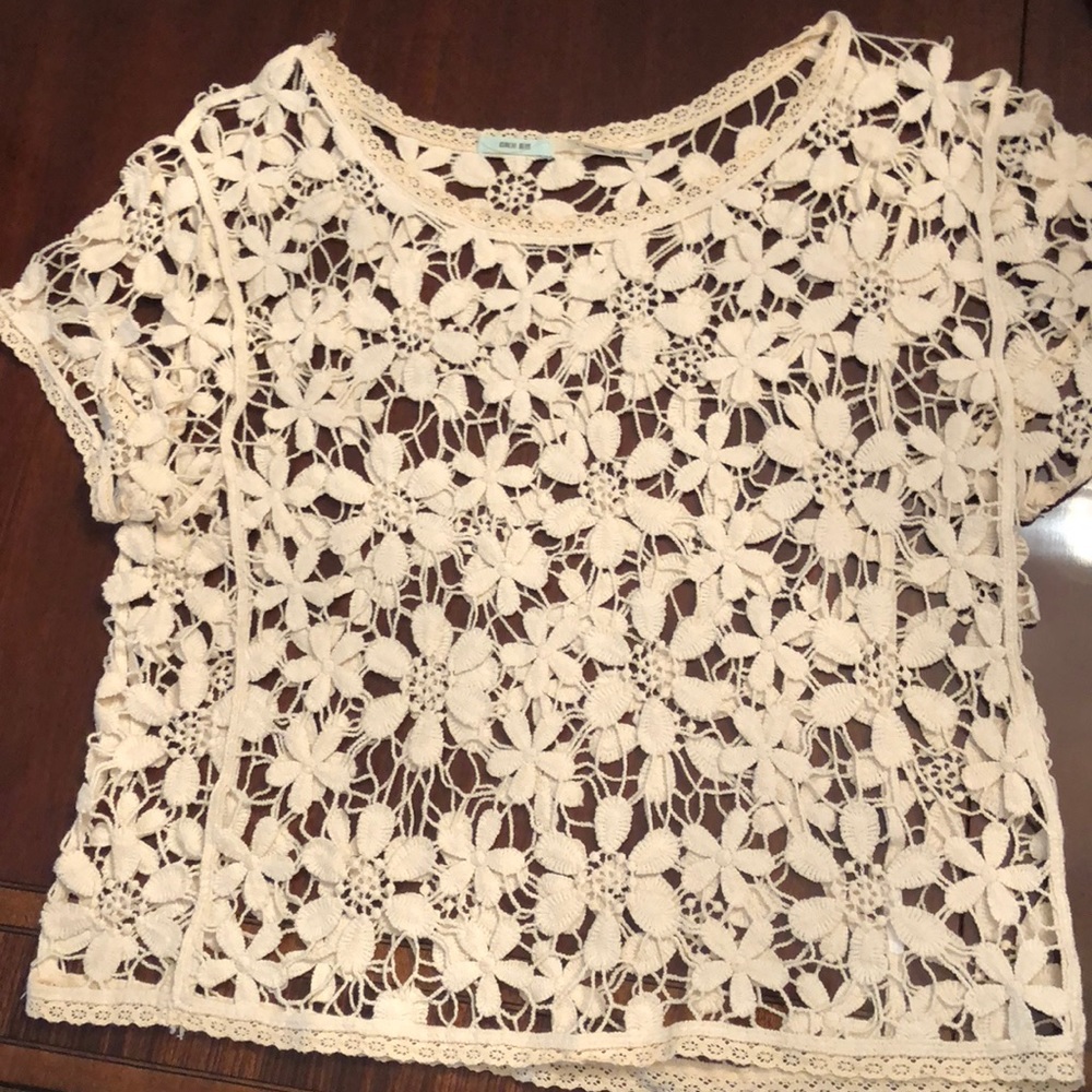 Kimchi Blue crochet top, sz small